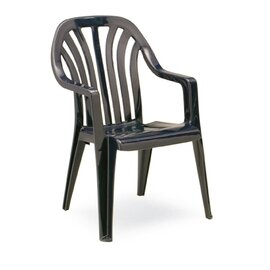 stackable armchair LAREDO anthracite | 580 mm  x 570 mm | high back product photo
