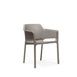 stackable armchair OHIO taupe | 610 mm  x 590 mm | low back product photo