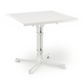 folding gastro table BOULEVARD white marbled  L 800 mm  x 800 mm product photo