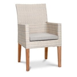 basket chair ALICANTE  • alabaster coloured  | 600 mm  x 650 mm product photo