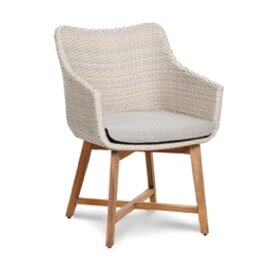 basket chair PATERNA  • alabaster coloured  | 610 mm  x 650 mm product photo