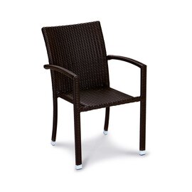 stackable armchair SAMOA brown | 570 mm  x 630 mm product photo
