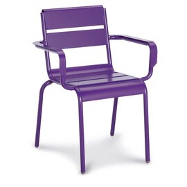 Stacking chair Naomi, aluminum, weather resistant, color: purple product photo