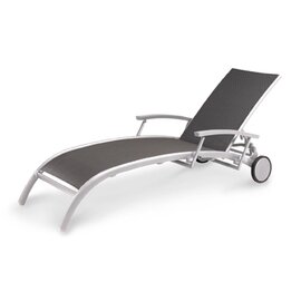 wheeled lounger PALERMO silver coloured anthracite | 2020 mm  x 720 mm  H 470 mm product photo