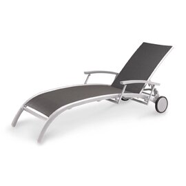 wheeled lounger PALERMO silver coloured anthracite | 2020 mm  x 720 mm  H 470 mm product photo