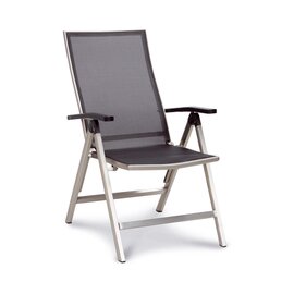 Armchair Angelina, high backrest, multi-adjustable, stainless steel look / black product photo