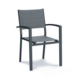 stackable armchair VARESE anthracite | 560 mm  x 590 mm | low back product photo