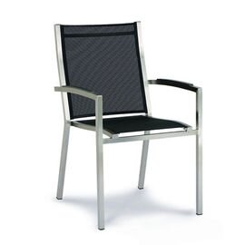 stackable armchair MARBELLA anthracite | 570 mm  x 640 mm | high back product photo