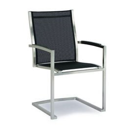 cantilever chair MARBELLA black | 570 mm  x 640 mm | high back product photo