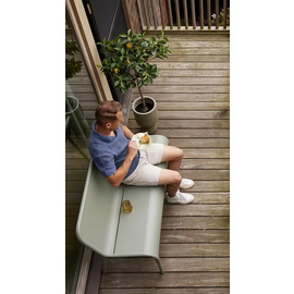 outdoor bench metal green L 1200 mm product photo  S