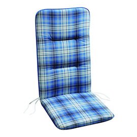 beer tent padding Dessin 1571 tablecloth|2 bench pads blue checkered product photo