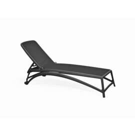 stacking lounger ALABAMA anthracite | 2040 mm  x 700 mm  H 990 mm product photo