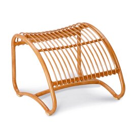 Footstool Bayon, lounge chair, weatherproof, aluminum in bamboo look product photo