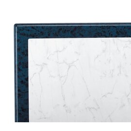 folding gastro table BOULEVARD blue | white marbled  Ø 600 mm product photo