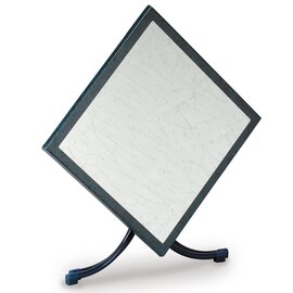 folding gastro table BOULEVARD blue | white marbled  L 800 mm  x 800 mm product photo  S
