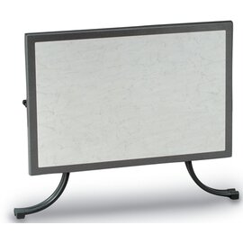 folding gastro table BOULEVARD Werzalit steel green | white marbled rectangular | 1200 mm x 800 mm H 720 mm product photo  S