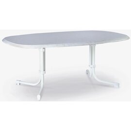 folding gastro table BOULEVARD silver | grey concrete look  L 1460 mm  x 940 mm product photo  S
