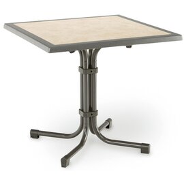 folding gastro table BOULEVARD anthracite | white marbled  L 800 mm  x 800 mm product photo  S