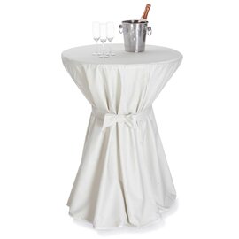 Stand table, suitable for plate size 60 - 80 cm, with decorative loop, washable at 40 ° C, color: creamy white product photo