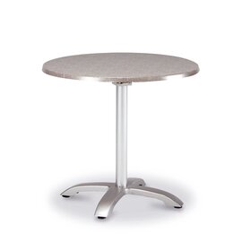 folding table MAESTRO silver coloured decor Montpellier  Ø 900 mm product photo