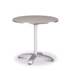 folding table MAESTRO silver coloured decor Montpellier  Ø 900 mm product photo