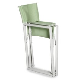 Regiestuhl Messina, foldable, aluminum with Ergotex cover, color: cream / light green product photo  S