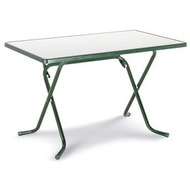 scissor folding table PRIMO silver coloured  L 1100 mm  x 700 mm product photo