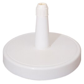 plastic umbrella stand white round product photo