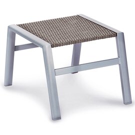 Stool Verona, stackable, aluminum frame, Bestolan synthetic fiber cover, color: silver / ice product photo