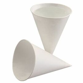 pointed cup sugar cane paper white 150 ml Ø 85 mm H 115 mm product photo