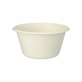 bowl sugarcane fibers white 1 ltr Ø 164 mm H 80 mm product photo