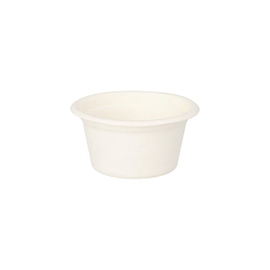 dressing bowl sugarcane fibers white 60 ml Ø 60 mm H 30 mm product photo