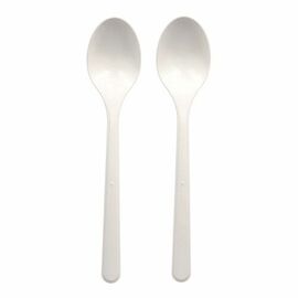 spoon reusable organic PP white L 185 mm product photo