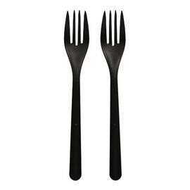 fork reusable organic PP black L 185 mm product photo