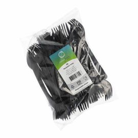 fork reusable organic PP black L 185 mm product photo  S