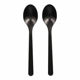 spoon reusable organic PP black L 185 mm product photo
