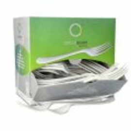 fork GAIA reusable organic PP white L 197 mm product photo  S