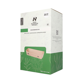 snack tray NOTPLA | 155 mm x 33 mm | disposable product photo  S