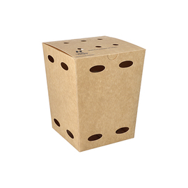 French fry box NOTPLA | 105 mm x 105 mm | disposable product photo