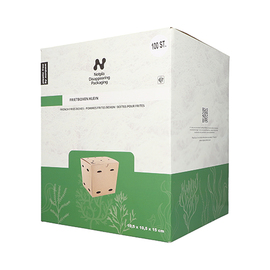 French fry box NOTPLA | 105 mm x 105 mm | disposable product photo  S
