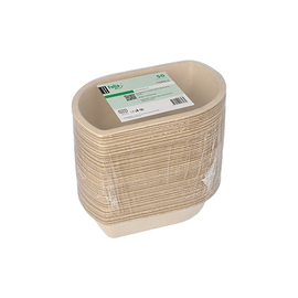 snack tray sugarcane fibers | 150 mm x 99 mm H 36 mm product photo  S