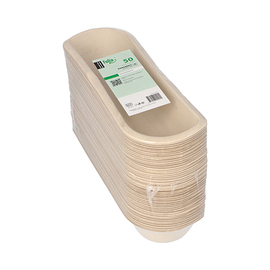 snack tray sugarcane fibers | 210 mm x 71 mm H 33 mm product photo  S