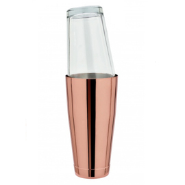 Boston shaker copper coloured with mixing glass | effective volume 800 ml product photo