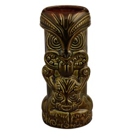 Tiki Mug Tane 52 cl brown with relief product photo