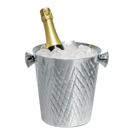 champagne cooler | bottle cooler DIAMOND stainless steel double-walled product photo  S