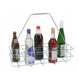 bottle carrier BOTTLEBOY chromium coloured H 420 mm | 10 compartments product photo  S