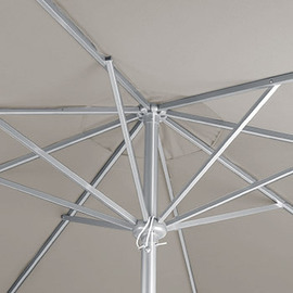 parasol TERRACE pale grey round Ø 300 cm H 250 cm product photo  S