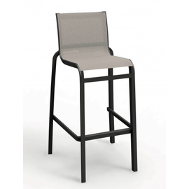 patio bar chair • black | grey stackable | seat height 795 mm product photo
