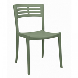 patio chair URBAN • green stackable | seat height 465 mm product photo