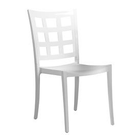 patio chair PLAZZA • white stackable | seat height 465 mm product photo